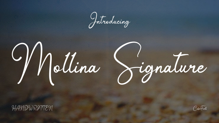 Mollina Signature Font