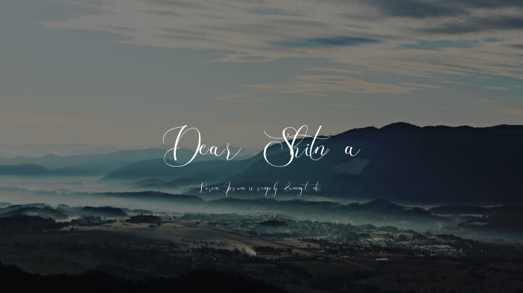 Dear Shinta Font