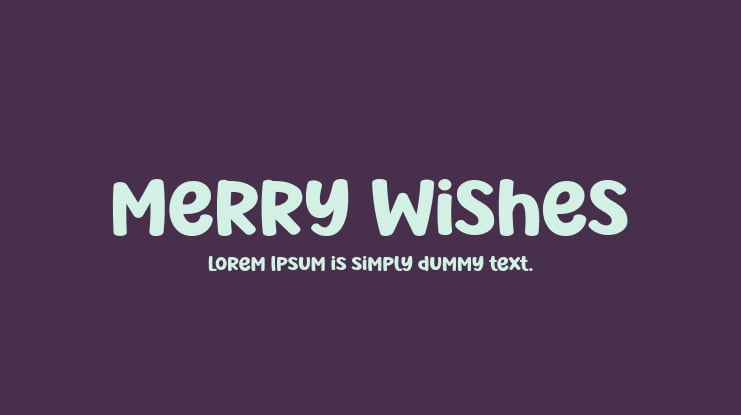 Merry Wishes Font