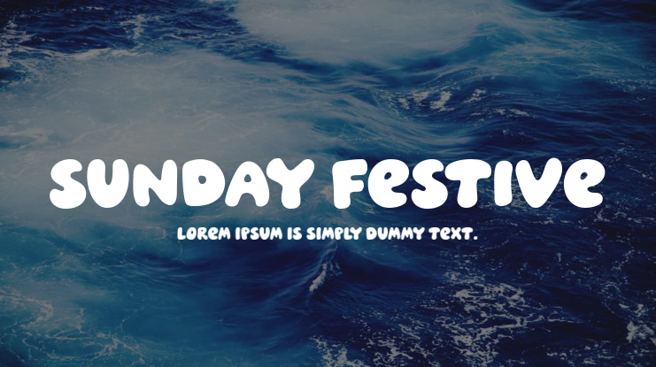 Sunday Festive Font