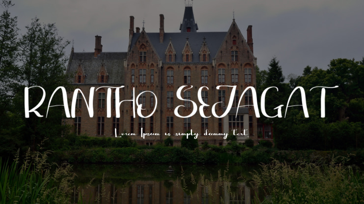 RANTHO SEJAGAT Font