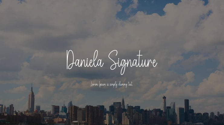 Daniela Signature Font
