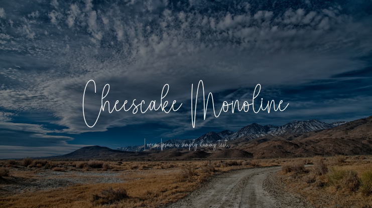 Cheescake Monoline Font Family