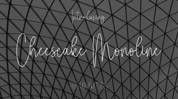 Cheescake Monoline Font Family
