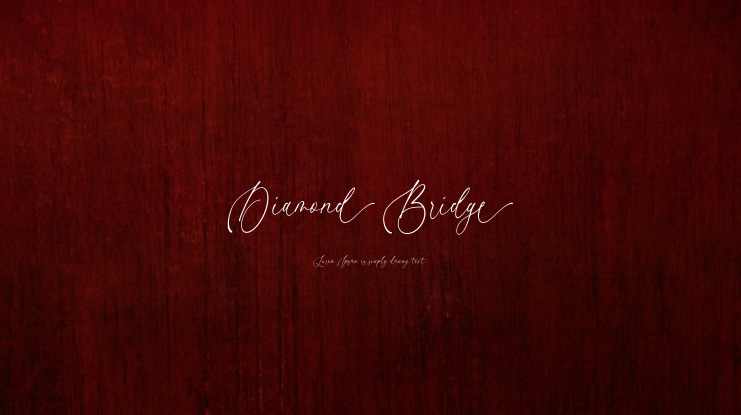 Diamond Bridge Font