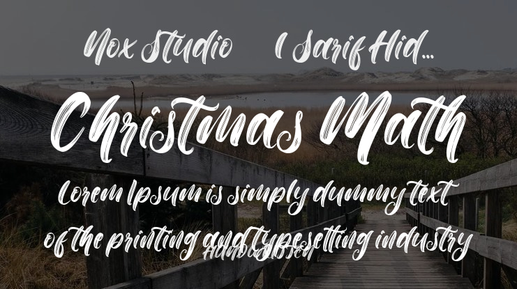 Christmas Math Font