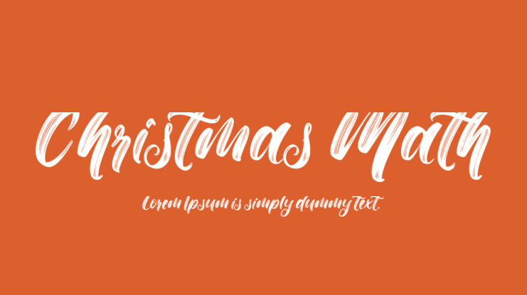 Christmas Math Font