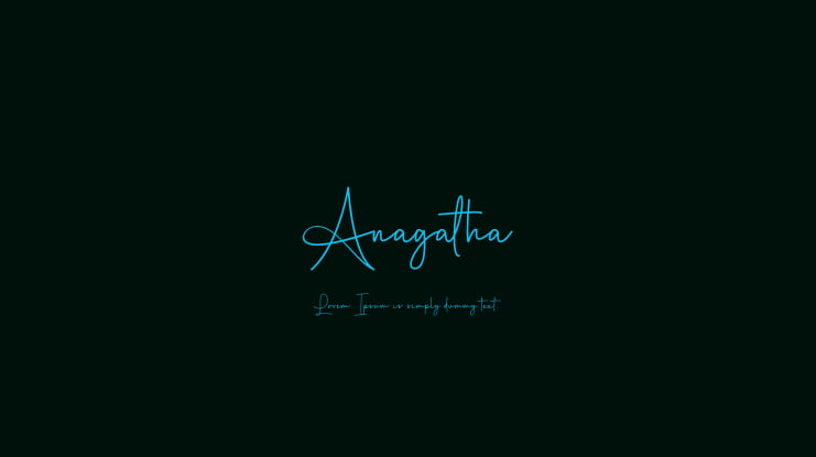 Anagatha Font