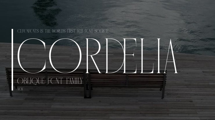 Cordelia Oblique Font Family