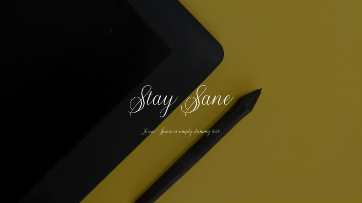 Stay Sane Font