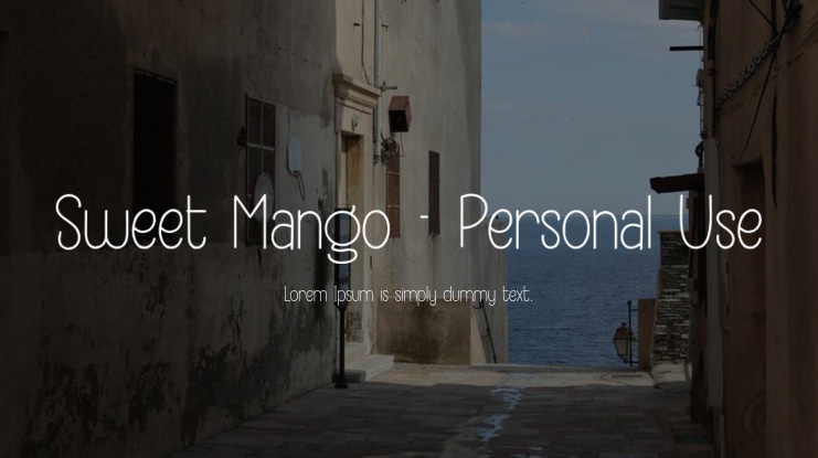Sweet Mango - Personal Use Font