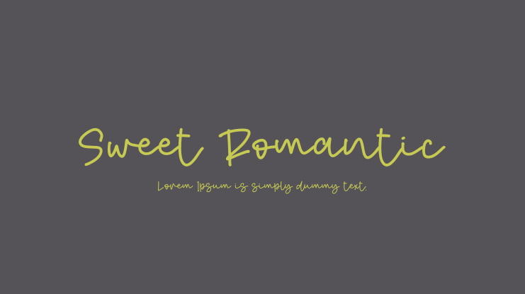 Sweet Romantic Font