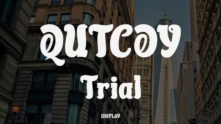 QUTCOY Trial Font