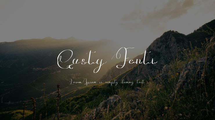 Gusty Fenti Font