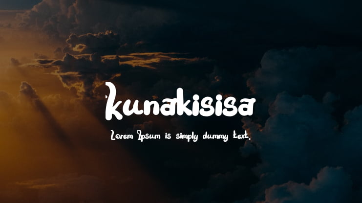 Kunakisisa Font