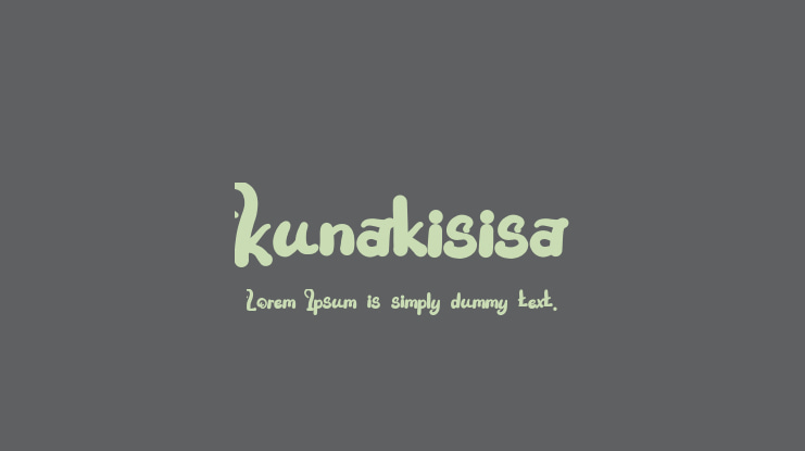 Kunakisisa Font