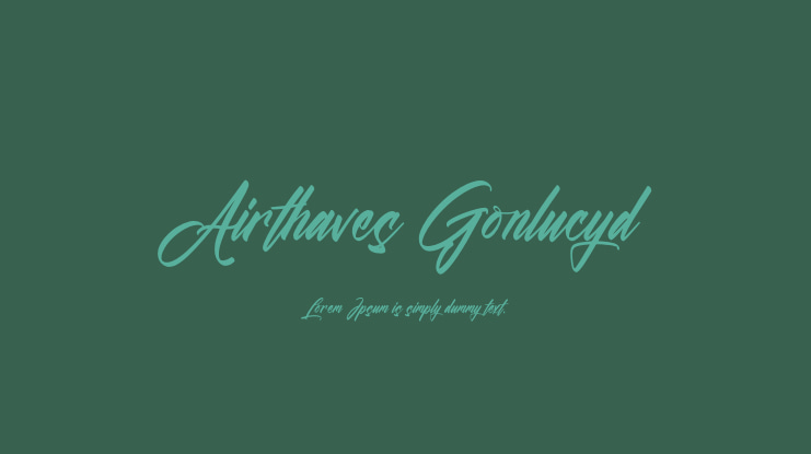 Airthaves Gonlucyd Font