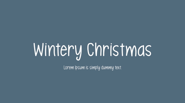 Wintery Christmas Font