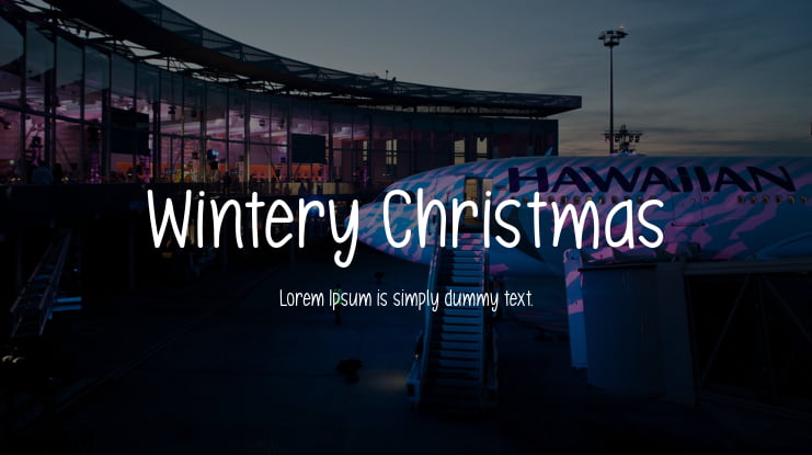 Wintery Christmas Font