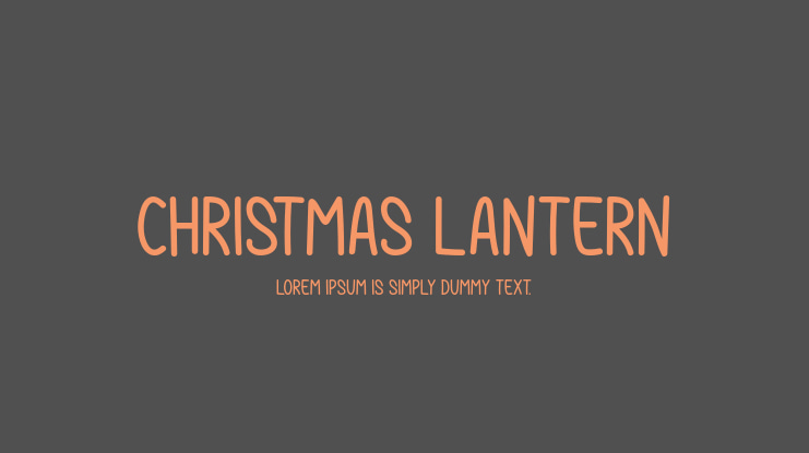 Christmas Lantern Font
