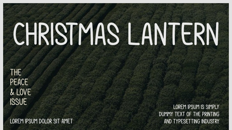 Christmas Lantern Font