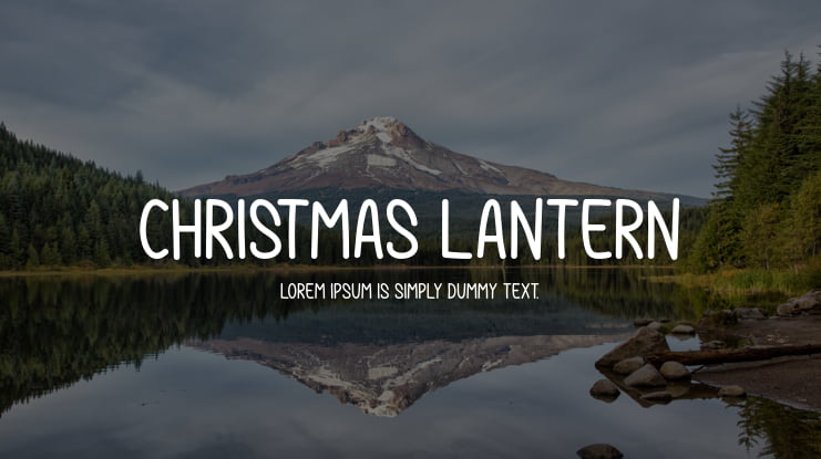 Christmas Lantern Font