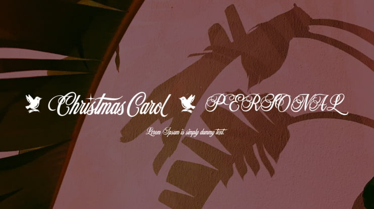 Christmas Carol PERSONAL Font