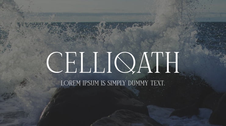 Celliqath Font