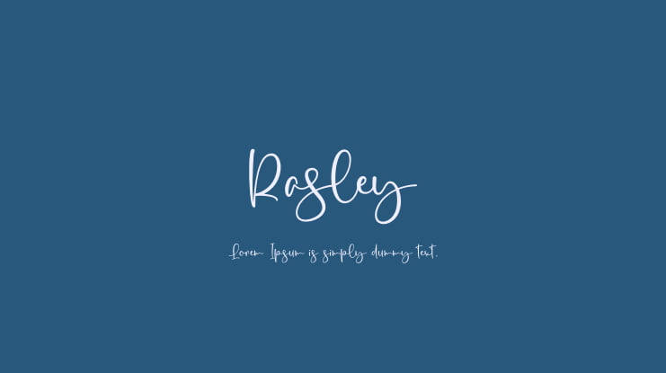 Rasley Font