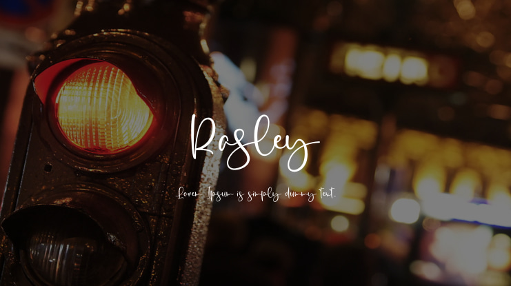 Rasley Font
