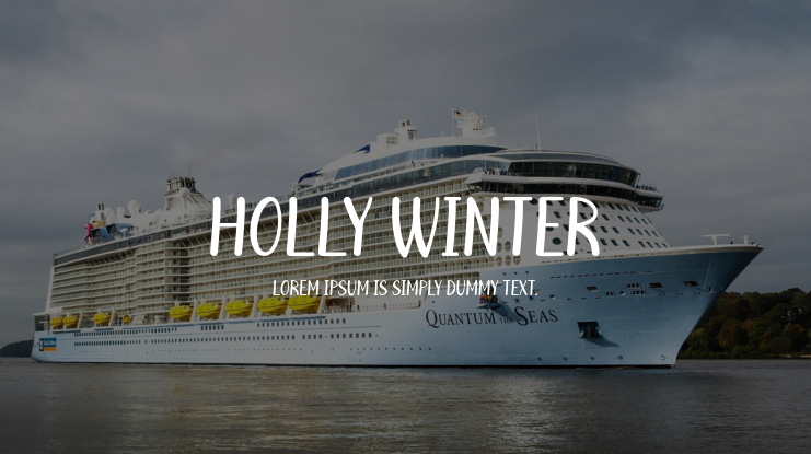 Holly Winter Font