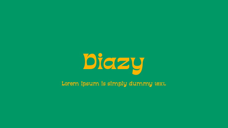 Diazy Font