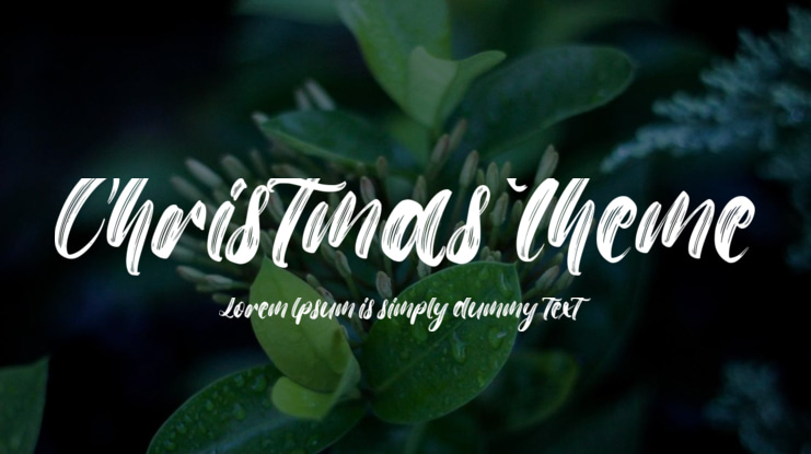 Christmas Theme Font