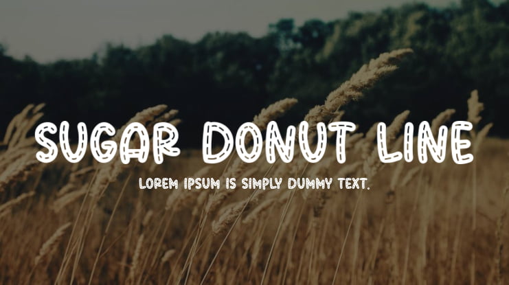 Sugar Donut Line Font