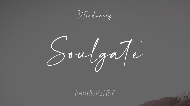 Soulgate Font