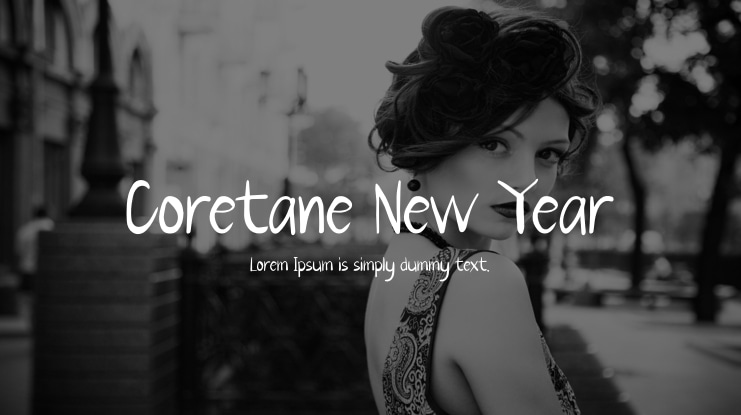 Coretane New Year Font