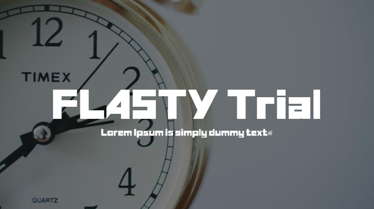 FLASTY Trial Font