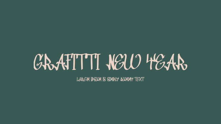 Grafitti New Year Font