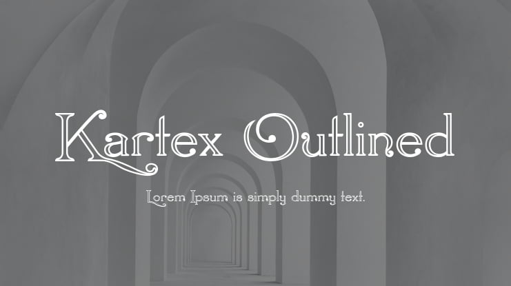 Kartex Outlined Font Family