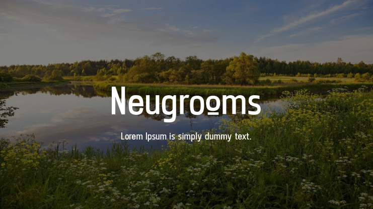 Neugrooms Font