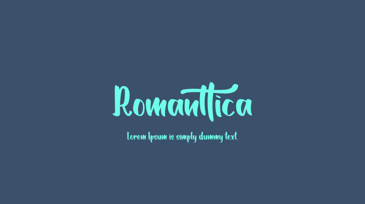 Romanttica Font