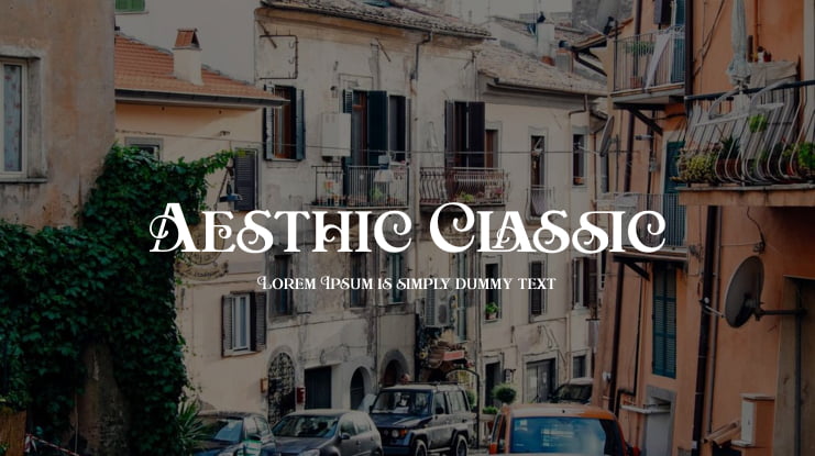 Aesthic Classic Font