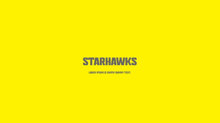 Starhawks Font