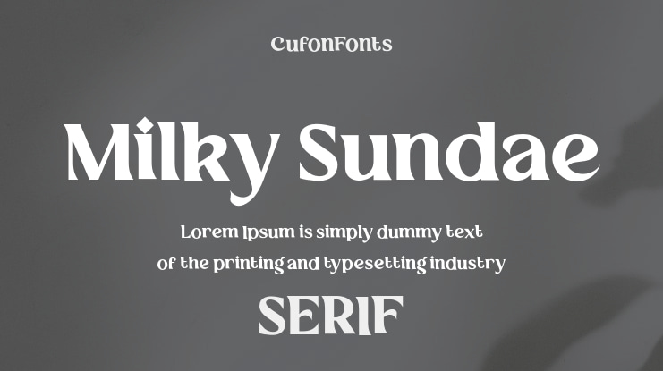 Milky Sundae Font