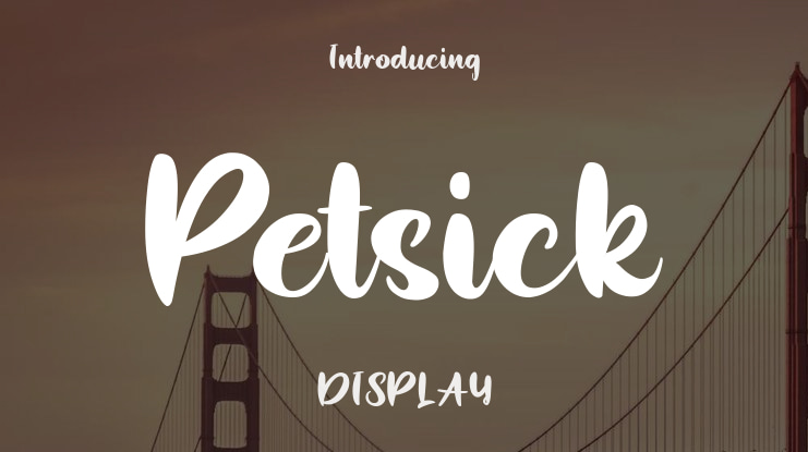 Petsick Font