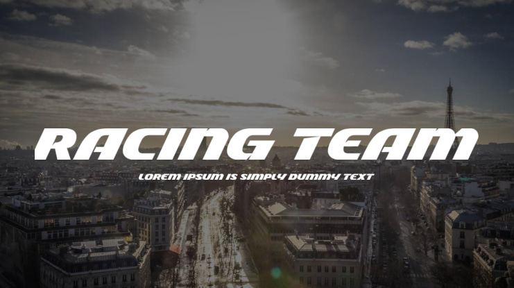 Racing Team Font