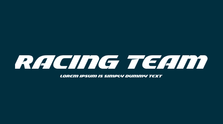 Racing Team Font