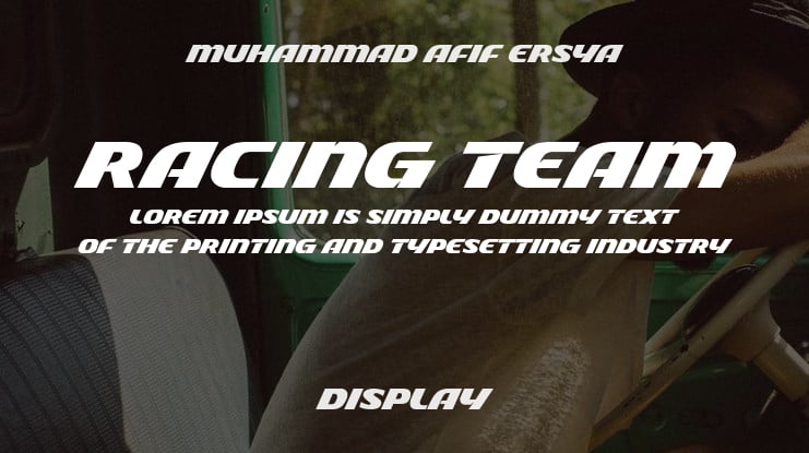 Racing Team Font