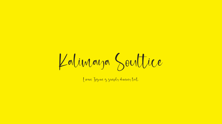 Kalimaya Soultice Font
