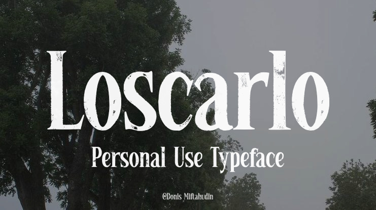 Loscarlo Personal Use Font